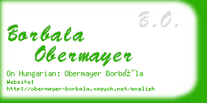 borbala obermayer business card